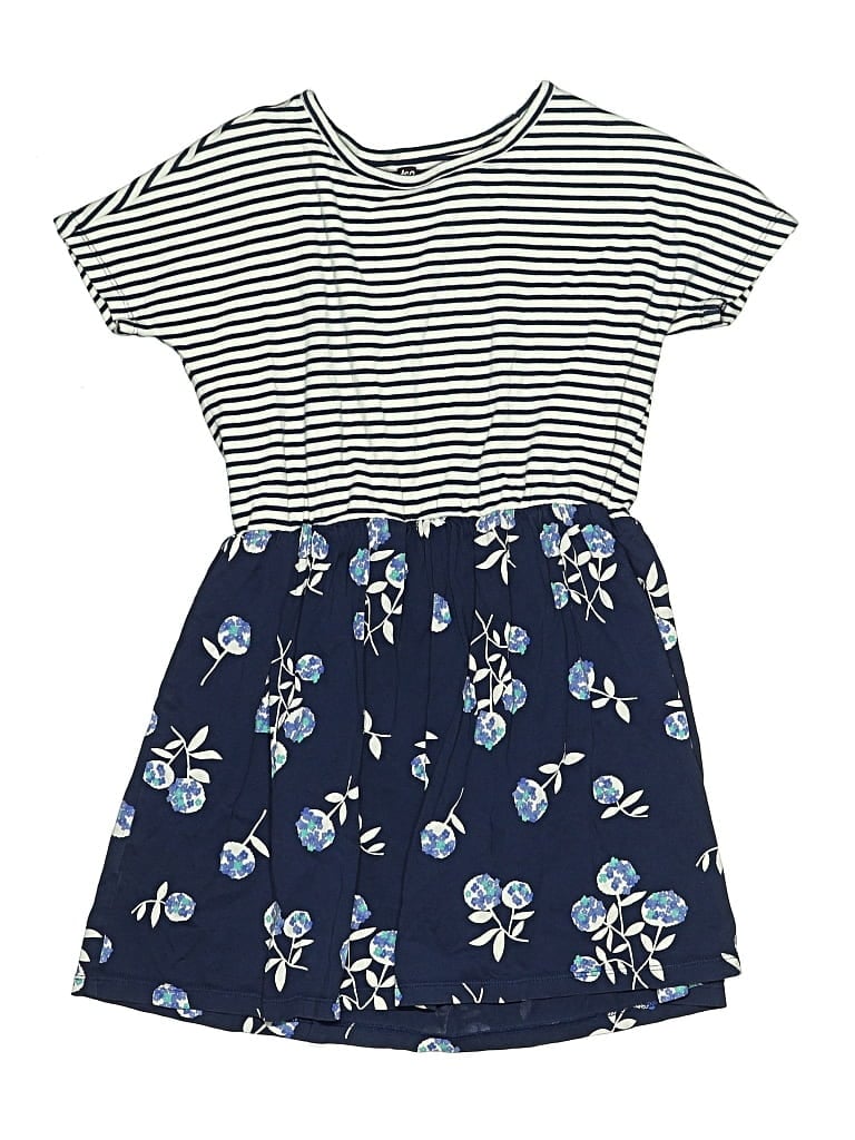 Pre-owned Tea Kids' Dress In Blue