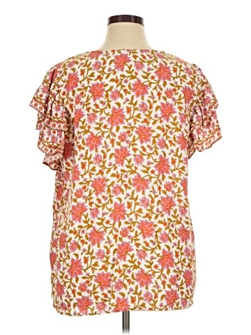 Cynthia Rowley Short Sleeve Blouse (view 2)