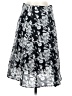 Lapis 100% Polyester Graphic Silver Casual Skirt Size S - photo 1