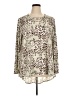 Cato Animal Print Ivory Long Sleeve Blouse Size XL - photo 1