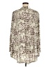 Cato Animal Print Ivory Long Sleeve Blouse Size XL - photo 2