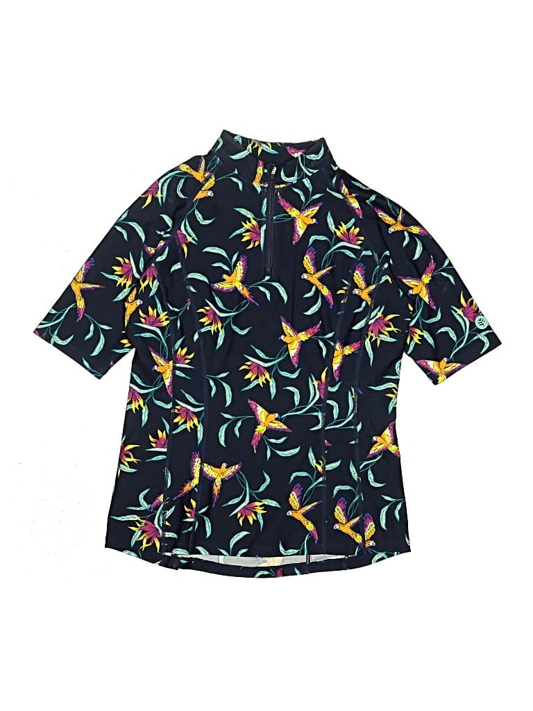 Pre-owned Coolibar Rash Guard In Blue