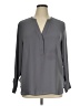 Violet & Claire 100% Polyester Gray Long Sleeve Blouse Size XL - photo 1