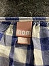 NOM Checkered-gingham Blue 3/4 Sleeve Blouse Size XL - photo 6