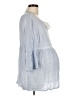 Seraphine Blue 3/4 Sleeve Blouse Size 8 - photo 4