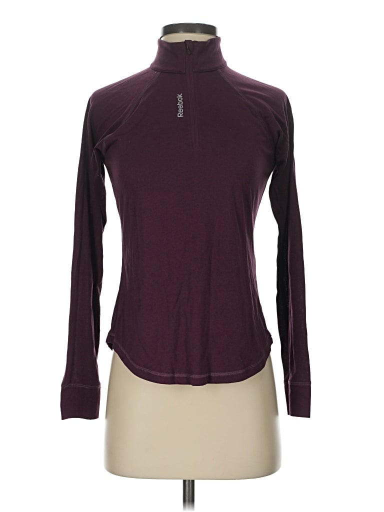 Pre-owned Reebok Turtleneck Sweater In Burgundy