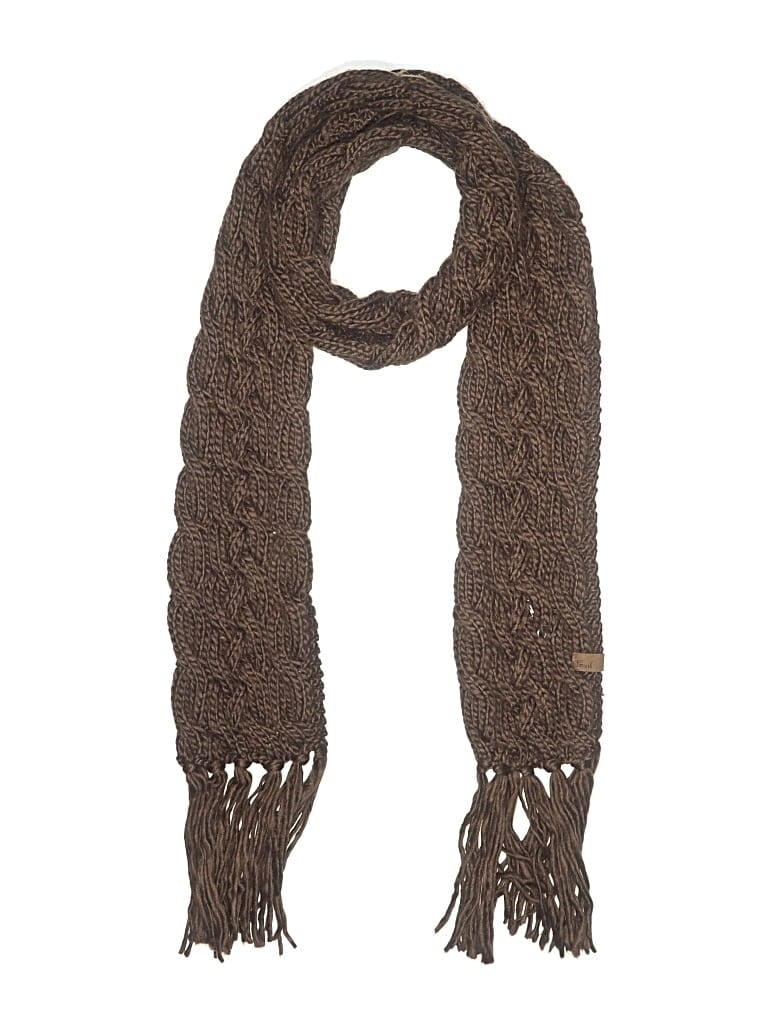 Pre-owned Fossil Scarf In Brown
