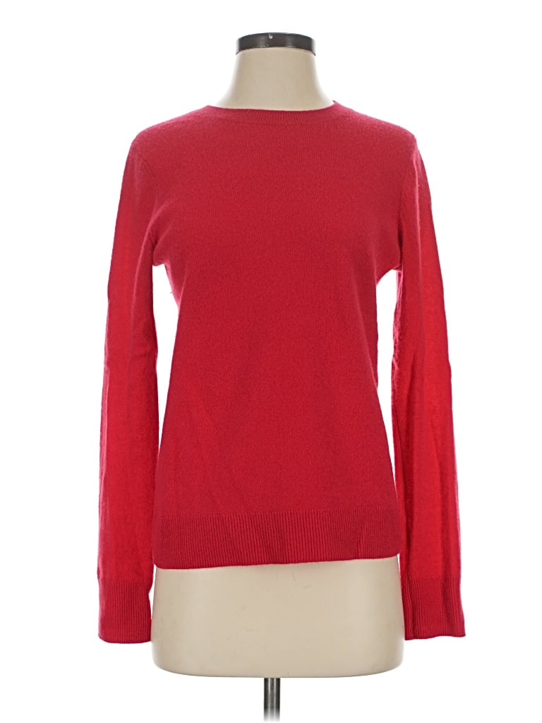 Pre-owned Nordstrom Cashmere Pullover Sweater In Red