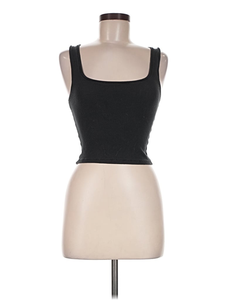 Pre-owned Skims Tank Top Black Strapless Neckline Tops