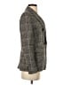 Max Mara Studio Houndstooth Gray Black Blazer Size 2 - photo 4