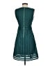 J.Crew 100% Polyester Chevron-herringbone Teal Cocktail Dress Size 0 - photo 2