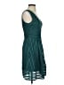J.Crew 100% Polyester Chevron-herringbone Teal Cocktail Dress Size 0 - photo 4