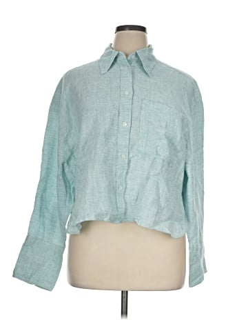Banana Republic 3/4 Sleeve Button-Down Shirt (view 1)