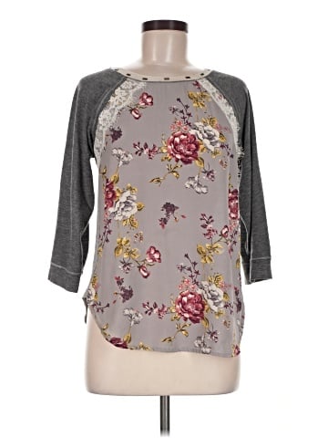 Rewind 3/4 Sleeve Blouse (view 1)