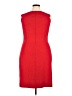North Style Solid Red Cocktail Dress Size 18 - photo 2
