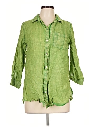 Karyn Seo 3/4 Sleeve Button-Down Shirt (view 1)
