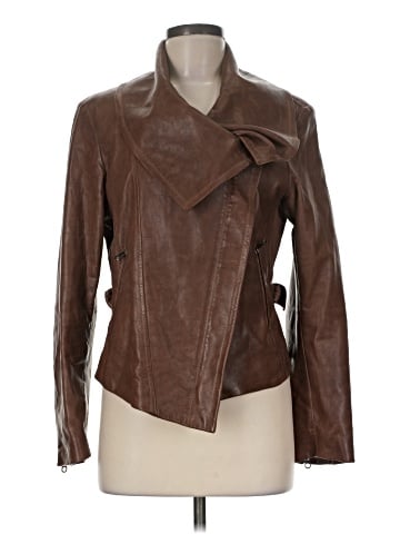 Donna Karan Collection Leather Jacket (view 1)
