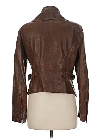 Donna Karan Collection Leather Jacket (view 2)