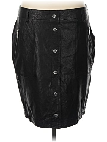 MICHAEL Michael Kors Leather Skirt (view 1)