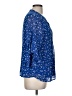 Timeson 100% Polyester Blue 3/4 Sleeve Blouse Size M - photo 4