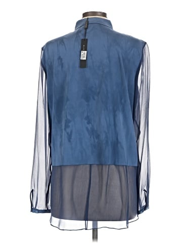 Elie Tahari Long Sleeve Silk Top (view 2)