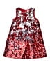 H&M 100% Polyester Red Dress Size 9 - 10 - photo 1