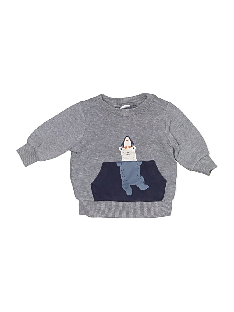 Pre-owned Carter's Babies' Sweatshirt In Gray