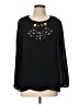 Zara Basic 100% Polyester Black Long Sleeve Blouse Size L - photo 1