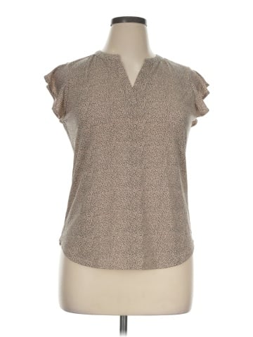 Adrianna Papell Short Sleeve Blouse (view 1)