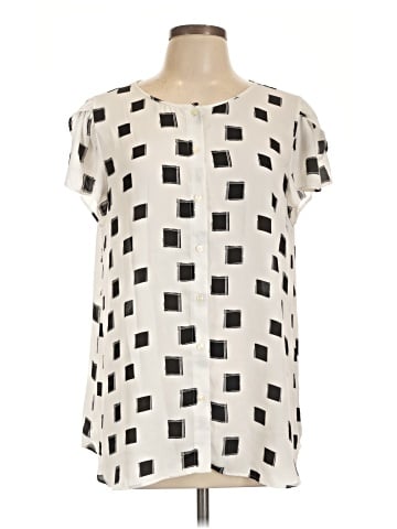 Ann Taylor Factory Short Sleeve Blouse (view 1)