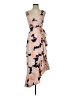 Hutch 100% Polyester Print Tan Cocktail Dress Size XS - photo 1