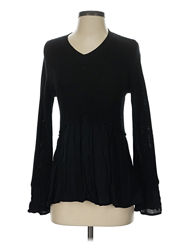 Pre-owned Altar'd State Pullover Sweater In Black