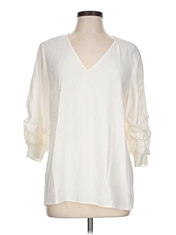 Lafayette 148 New York 3/4 Sleeve Silk Top (view 1)