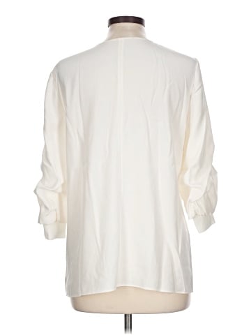 Lafayette 148 New York 3/4 Sleeve Silk Top (view 2)