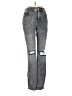 Express Hearts Gray Jeans Size 4 - photo 1