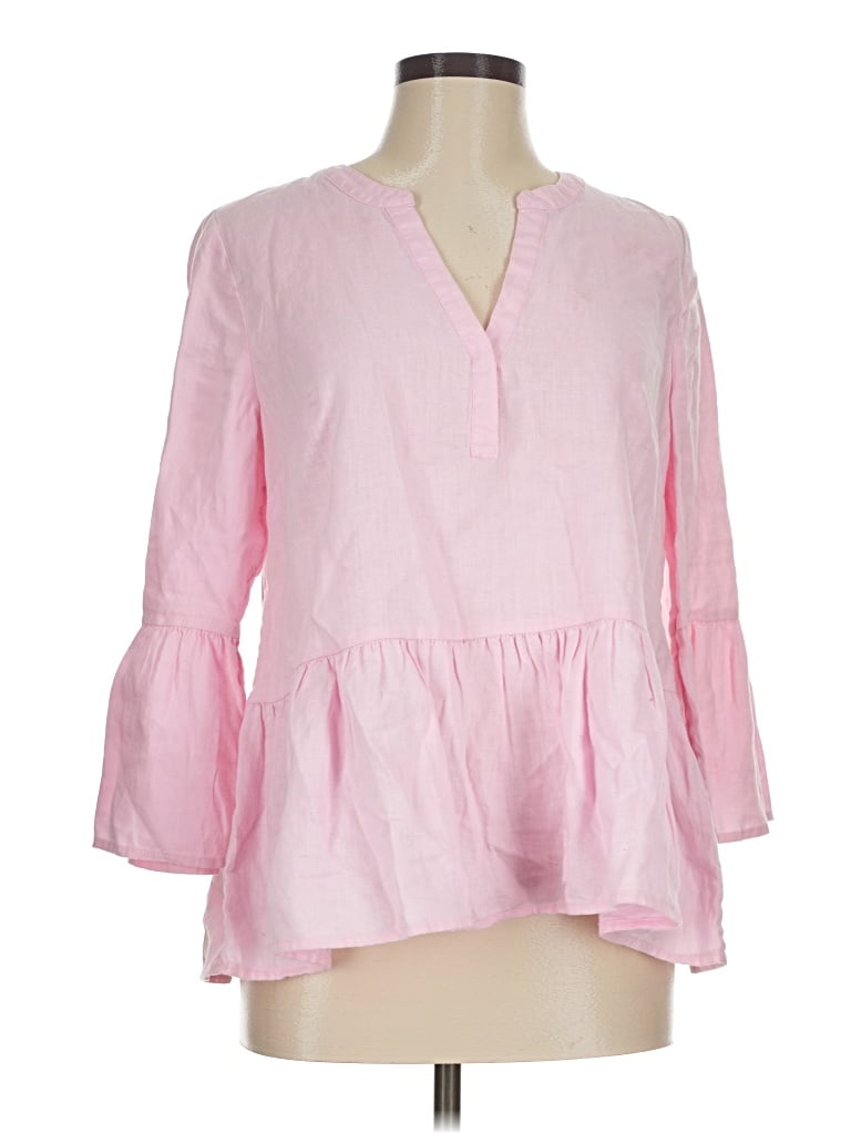 Pre-owned Lilly Pulitzer 3/4 Sleeve Blouse In Pink