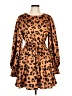 Umgee 100% Polyester Animal Print Orange Casual Dress Size L - photo 1