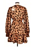 Umgee 100% Polyester Animal Print Orange Casual Dress Size L - photo 2