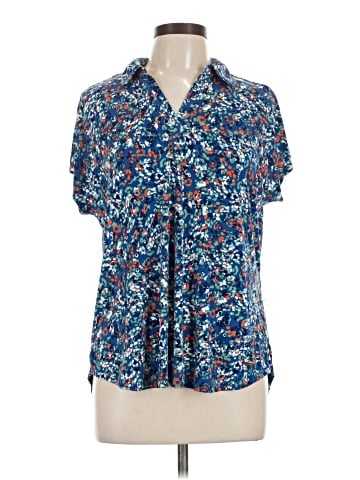 Jones New York Signature Short Sleeve Blouse (view 1)