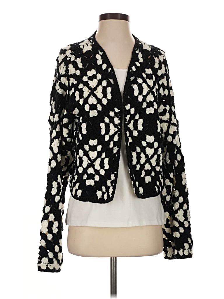 Pre-owned Elan Cardigan Sweater In Black