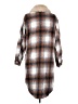 Forever 21 Plaid Brown Coat Size S - photo 2