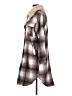 Forever 21 Plaid Brown Coat Size S - photo 5