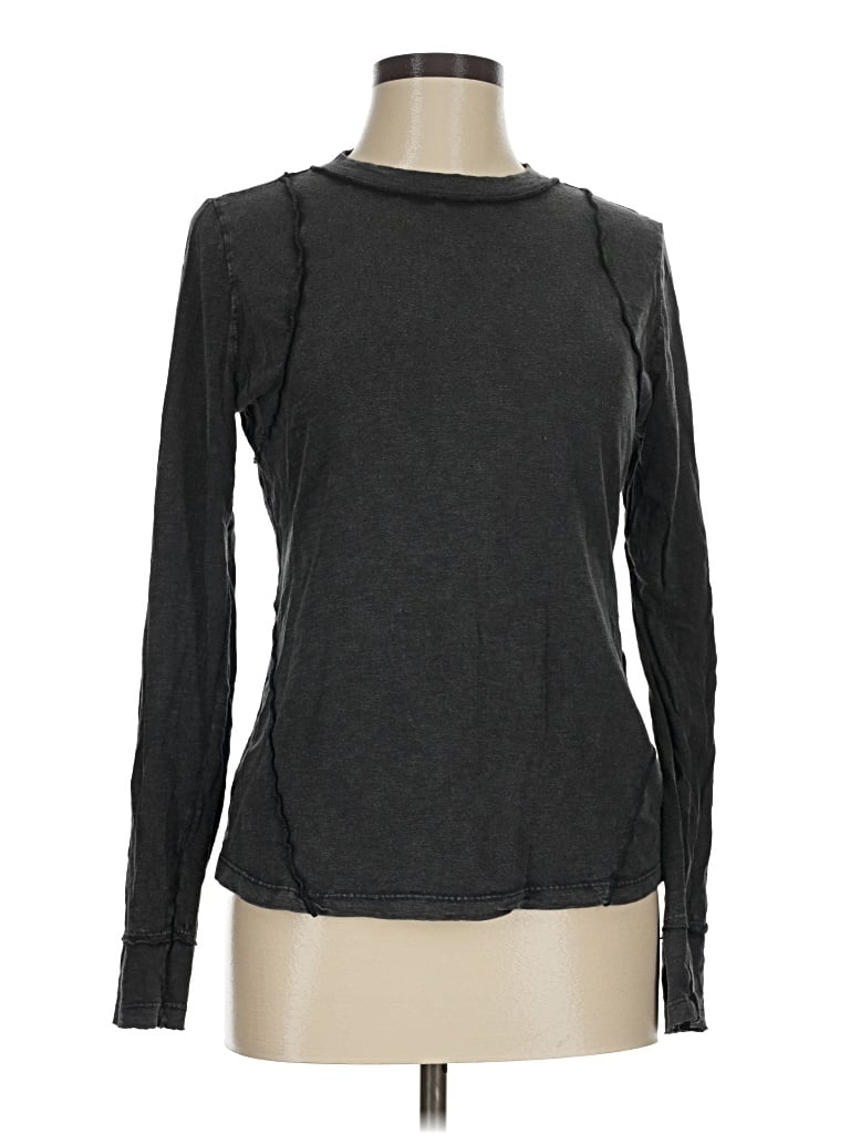 Pre-owned Pilcro Long Sleeve T-shirt In Gray