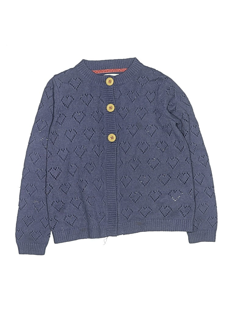 Pre-owned Mini Boden Kids' Cardigan Sweater In Blue