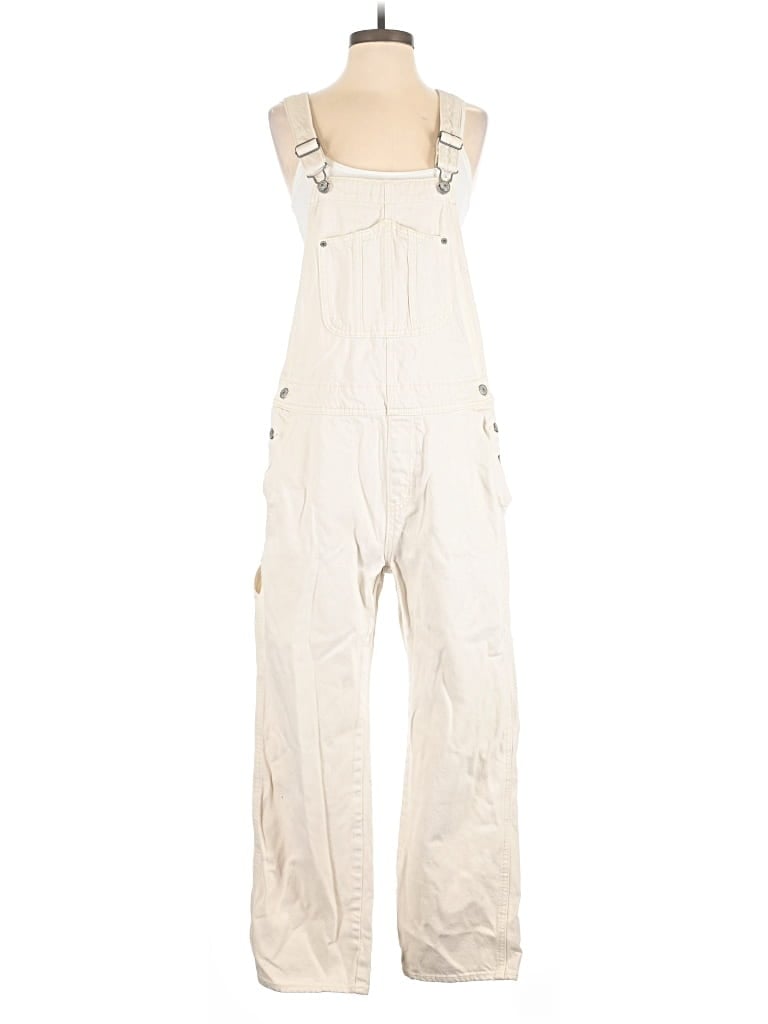 Pre-owned Old Navy Overalls In Ivory