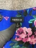 Torrid 100% Polyester Floral Blue Short Sleeve Blouse Size 1X Plus (1) - photo 7