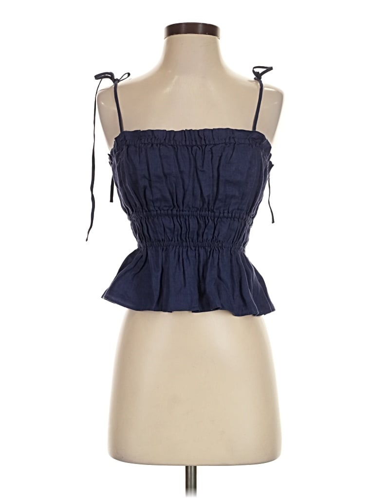 Pre-owned Wilfred Sleeveless Blouse In Blue