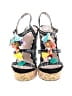 Betsey Johnson Tropical Black Heels Size 8 1/2 - photo 2