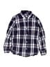 Gap Kids 100% Cotton Plaid Blue Long Sleeve Button-Down Shirt Size 8 - photo 1