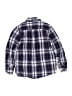 Gap Kids 100% Cotton Plaid Blue Long Sleeve Button-Down Shirt Size 8 - photo 2
